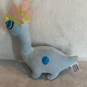 Amaura 2015 Pokemon Plush Tomy Stuffed Toy Soft Pastel Blue Yellow 9”
